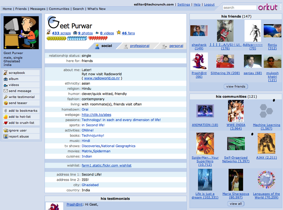 Access and Unblock Orkut, and Myspace websites using Powerscrap